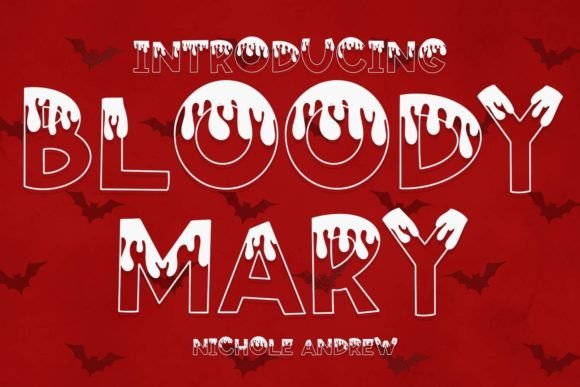 Bloody Mary Font: A Spooky-Sharp Display Typeface for Halloween Branding