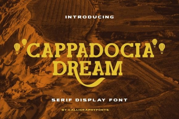 Cappadocia Dream: A Serif Display Font That Elevates Handmade Goods