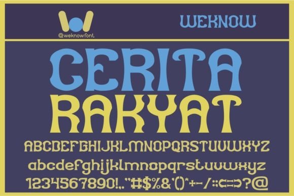Cerita Rakyat: A Display Font That Speaks Before You Scroll