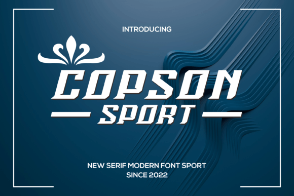 Copsonsport: A Display Font That Makes Your Brand Feel Sporty & Confident