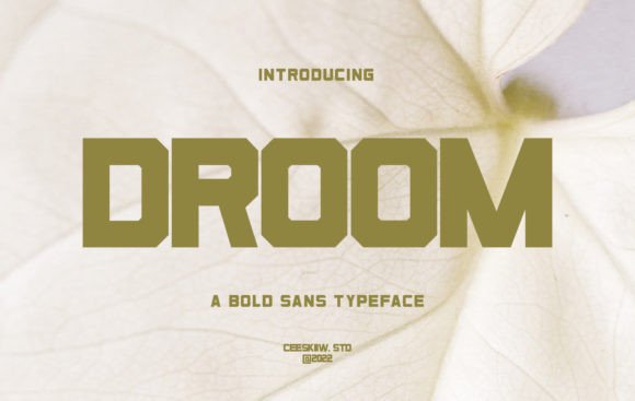 Droom: A Bold Display Font That Elevates Your Brand