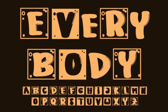 Every Body: A Playful Display Font for Handmade Charm