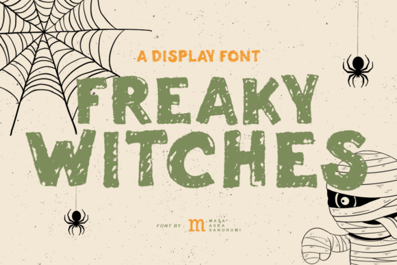 Freaky Witches: A Spooky-Perfect Display Font for Small Business Branding