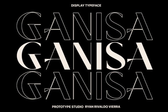 Ganisa: A Modern Display Typeface for Small Business Branding