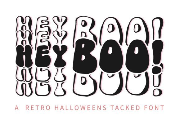 Hey Boo: A Spooky Retro Display Font for Digital Branding
