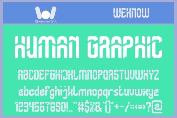 Human Graphic: A Techno-SciFi Display Font That Commands Attention