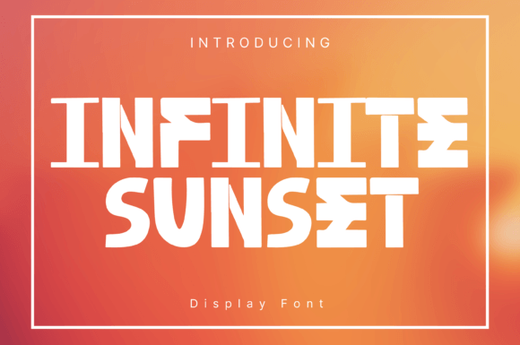 Infinite Sunset: A Whimsical Display Font for Editorial Charm