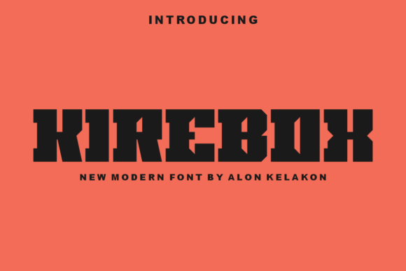 Kirebox: A Bold Display Font for Modern Web Design