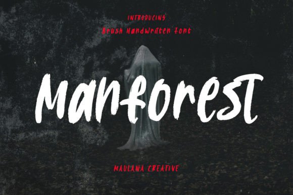 Manforest: A Stylish Handwritten Display Font for Editorial Design