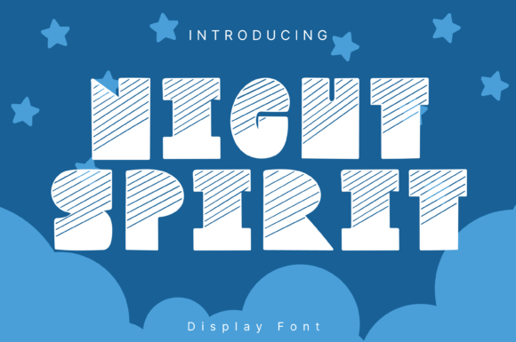 Night Spirit Display Font for Handmade Creators