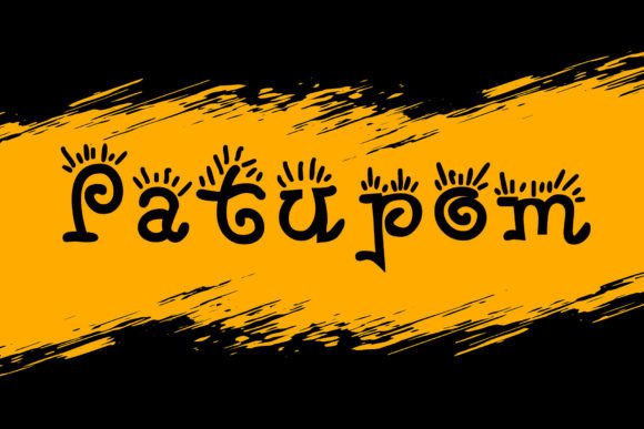 Patupom: A Whimsical Display Font That Delights on Screen