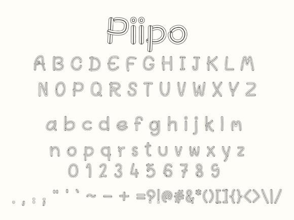 Piipo: A Playful Display Font That Stands Out in Fast-Scrolling Feeds