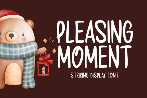 Pleasing Moment: A Display Font for Editorial Impact