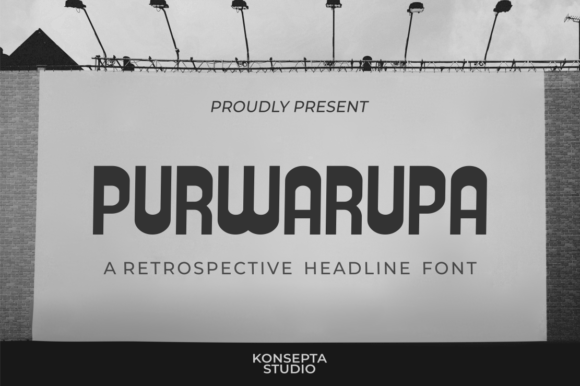 Purwarupa: A Retro Display Font That Makes Your Brand Stand Out
