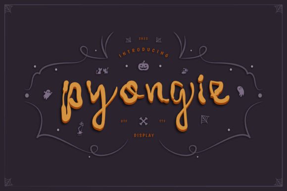 Pyongie: A Spooky-Whimsical Display Font for Scroll-Stopping Campaigns