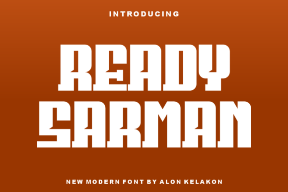 Ready Sarman: A Modern Display Font for Digital Brand Impact