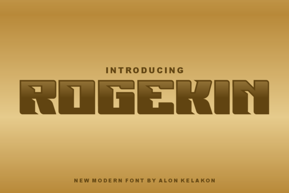 Rogekin: A Futuristic Display Font for Bold Digital Identity