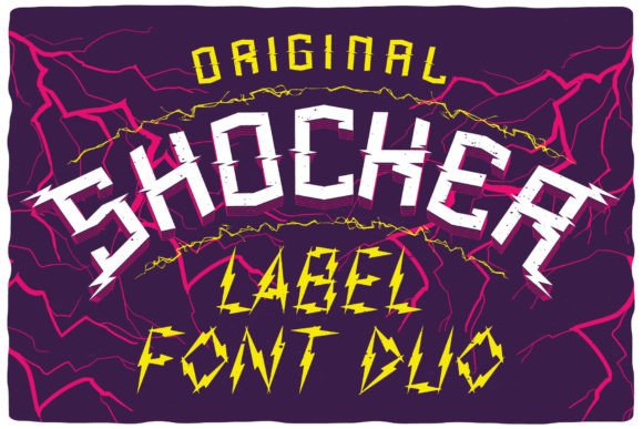 Shocker: A Bold Display Font for Handmade Labels & Printables