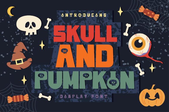 Skull and Pumpkin: A Halloween Display Font That Grabs Attention—Fast
