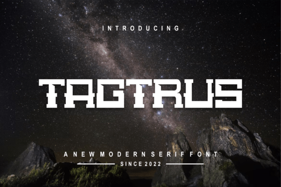 Tagtrus: A Modern Display Font That Builds Brand Trust